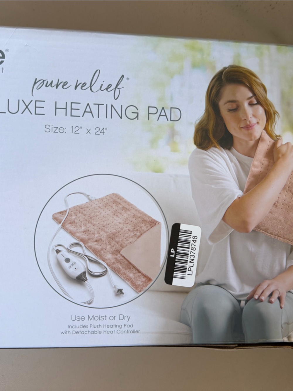 Luxe Heating Pad in Blush Pink